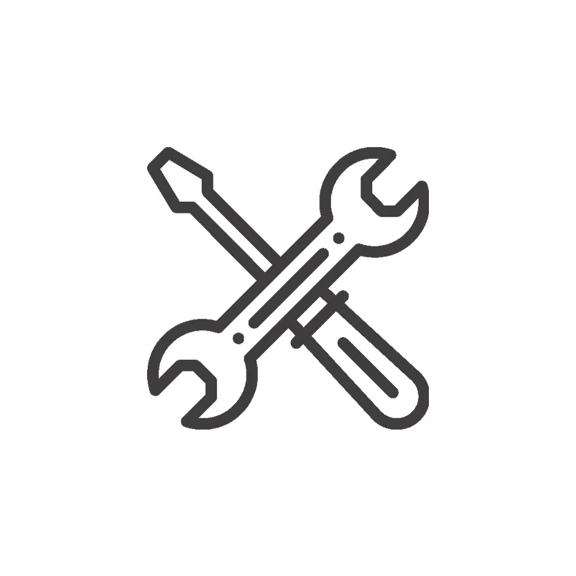 Icon Schraubenschlüssel und Schraubendreher