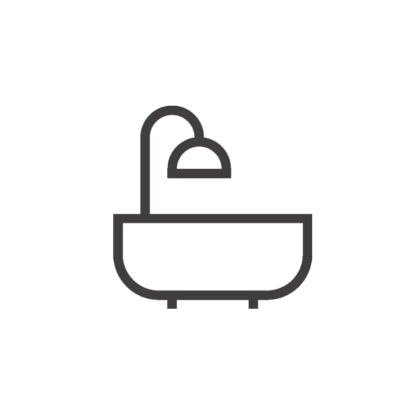 Icon Badewanne mit Brause